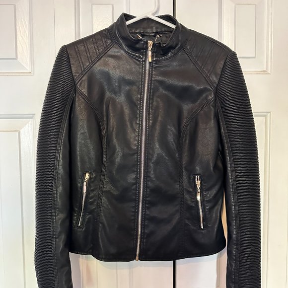 Coalition LA Black Leather Jacket - Picture 4 of 7